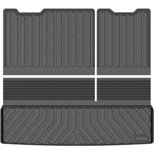 Mixsuper Cargo Liner for Tahoe/GMC Yukon 2015-2020 (Non XL), Trunk Mat for Tahoe Accessories All Weather Cargo Mat Rear Trunk Liner Black 3PCS
