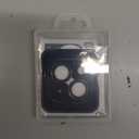 Compatible with iPhone 15 and 15 Plus Camera Lens Protector, Anti-Scratch Lens Cover 9H Tempered Glass Metal Camera Screen Protector Shockproof Camera Ring for iPhone 15 and 15 Plus- 2 Pcs Black