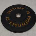 2-Inch Olympic Bumper Plates, Perfect Weight Plates for Weightlifting and Strength Training, Multiple Weights