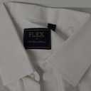J.VER Men's Dress Shirts Solid Long Sleeve Stretch Wrinkle-Free Formal Shirt Business Casual Button Down Shirts (White)