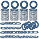 Oil Drain Plug Gasket Washer for Toyota Lexus Scion Aluminum M12 Crush Washer Seals Rings Replaces# 90430-12031 90430-12031 (Blue)