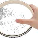 Ocean Drum Sea Drum 6inch- With Hardwood Shell and Wave Beads- Sounding Musical Hand Percussion Instrument for Meditation, Yoga Portable for Home School(6inch)