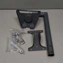 Starlink Gen 3 Mount Adapter Aluminum Alloy, 15" Heavy Duty Steel 90 Bend Pivot Pole Pipe with Adjustable Base Mount Kit for Starlink V3 Standard Dish for Wall