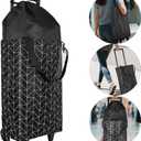 Small Collapsible Shopping Cart,Shopping Cart with Wheels,Folding Portable Bag,Waterproof Rolling Bag,Trolley Tote Stair Climbing for Traveling,Gift for Women&Older (Black&Expandable Bag)