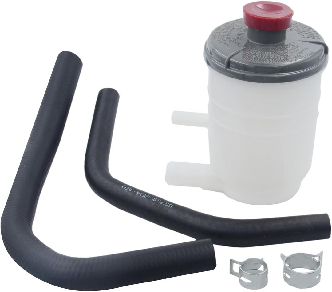 Power Steering Fluid Reservior with Suction and Return line Hose for Honda Accord L4 2.4L 2003-2007