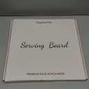 Charcuterie Board | Acacia Wood Serving Tray with Handles 13'' | Round Decorative Ottoman Coffee Table Tray | Medium Wooden Cheese Board Serving Platter for Party Supplies