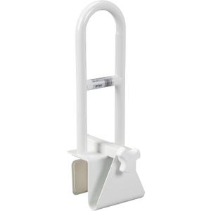 Drive Medical 12036 Handicap Grab Bar, White White Handicap Grab Bar Adds Secure Support and Stability for Bathroom Safety and Everyday Mobility Assistance, 14.5"L x 3"W