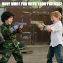 2 Pack Blaster Toy Guns for Boys Fit for Nerf Guns Darts, Small Toys Pistol for Boys Birthday Gifts, for Kids Toddlers Age 6-8 8-12 Year Olds - 16 Refill Foam Darts 2 Wristbands (Blue Green)