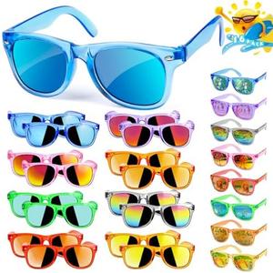 Kids Sunglasses Bulk Party Favors - 16 Packs Boys Girls Sunglasses for Kids Age 3-8 with UV 400 Protection, Neon Sunglasses for Kids Party 1 Missing