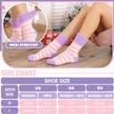 Fuzzy Slipper Socks Thick Fluffy Warm Winter Cozy Plush Soft Sleep Home Socks for Women Men (M)
