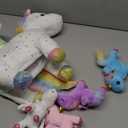 5 Pcs Fly Unicorns Plush Toy Gift Set 15.7" Mom Unicorns with 4 Cute Babies Stuffed Animal in Zippered Back Nurturing Plushies Toy Set for Kid Adults Birthday Party Favors Gifts