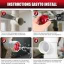 6Pcs PVC Pipe Reamer Kit, PVC Fitting Saver, Plastic Pipe Fitting Reamer Socket Saver Plumbing Tool Includes 3/4, 1, 1 1/2, 2, 3, 4 Inch for Schedule 40 Fits Standard 1/2" Drill