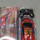 Qumcou Spider Toys for Boys 4-6, Remote Control Car, One-Button Transform Superhero Toys, 2.4Ghz RC Cars, 360° Spin,1:16 Scale, Shinning Red and Blue Light, Super Hero Toy Cars for Boys 3-8