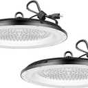 High Bay Led Shop Light, Upgrade Super Bright 2 Pack 150w UFO Led High Bay Light, Commercial Lighting Garage Lights for Factory Workshop Warehouse Garage Barn