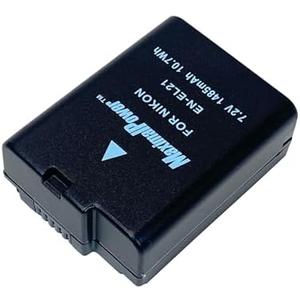 Pack of 2, MaximalPower Replacement Battery for Nikon EN-EL21 - Lithium-ion 1485 Battery Compatible with Nikon 1 V2 Camera Model (Black)