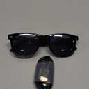 AI Smart Glasses with Chat GPT for Men and Women, Bluetooth Translation Sunglasses with 164 Languages, Open Ear Audio with Mic & Speakers, Hands-Free Calls, UV Protection & Anti-Blue Light (Black)