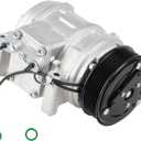 Air Conditioning Compressor & A/C Clutch for Honda CR-V 2.4 2.4L L4 2002 2003 2004 2005 2006 (Only Fit for 10PA15C), CO 10663PC, 38810PNB006