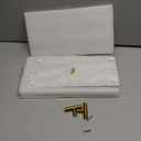 Guest Towel Holder Tray for Bathroom - White Marble-Tray - Napkin Holder for-Bathroom - Paper Hand Towel Holder.