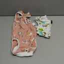 Coppthinktu 2 PCS Cat Recovery Suit Female Cat Onesie for Cats After Surgery Spay Abdominal Wounds, Kitten Recovery Suit Female Breathable E-Collar Alternative Kitten Onesie Anti Licking, Large