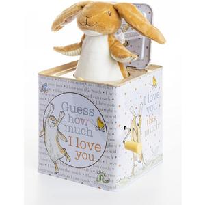 KIDS PREFERRED Guess How Much I Love You - Nutbrown Hare Jack-in-The-Box - Musical Toy for Babies (Pack of 1)