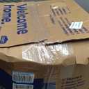 DCX Machine Washable Blue Rugs for Living Room 9x12, Non Slip Stain Resistant Vintage Floral Rug for Bedroom Nursery, Soft Low Pile Large Carpet