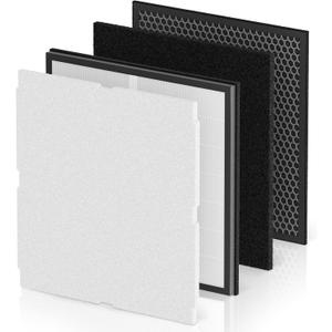 4 Pack MinusA2 Filter Replacement Kit Compatible with MinusA2
Air Purifi-ers, SPA-700A, SPA-780A, SPA-780N, 4-in-1 HEPA and Activated Carbon Filter [for Odor]