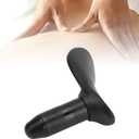 Manual Trigger Point Massage Tool Ergonomic Stress Relief Portable Thumb Massager for Body Deep Tissue Massage Neck Back Legs Rubber Metal Compact Lightweight (Small Round Cone Head)
