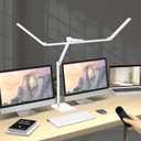 Omorepa 36 W 3000 LM Ultra Bright Architect Desk Lamp with Base, 47.4 Inch Wide Tall Overhead Desk Light for Home Office, Dimmable Table Light with Remote for Desktop Working,Drafting,Reading