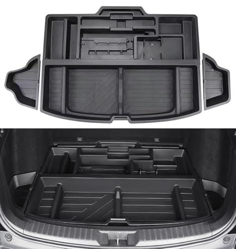 QXZcar 2023-2026 Honda CR-V Trunk Organizer, SUV Insert Cargo Rear Hatch Storage Box fits CRV EX LX EX-L Turbo Sport Under Cargo Floor Storage Bins