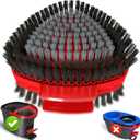 Upgrade Scrub Brush Replacement Head Compatible with O Cedar EasyWring 1 Tank Spin Mop, Mop Replace Head Brush,Scrubber Floor Cleaning Brush,More Layers of Bristles for Bathroom, Deck, Tile, Kitchen (Big 1 Pack)