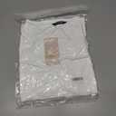 dowerme Womens Tops 2026 Spring V Neck T-Shirts Long Sleeve Shirts Lace Crochet Work Blouses Dressy Casual Loose Tunics (White, M)