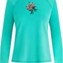 Kanu Surf Womens Gabby UPF 50+ Long Sleeved Active Rashguard & Workout Top (M)