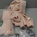 Light Pink Linen Curtains Pinch Pleated 90 Inch Length 2 Panels for Nursery Baby Girls Bedroom Semi Sheer Light Filtering Pleated Linen Curtains for Living Room Bedroom Dusty Blush Pink (40"W x 90"L (Pack of 2))