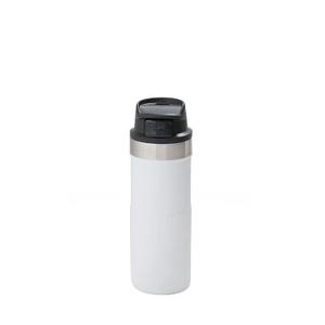 Stanley Quick Flip GO Water Bottle 24 oz | Push Button Lid | Leakproof and Packable for Travel and Sports | Insulated Stainless Steel | BPA-Free | Frost