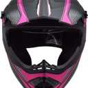 Adult 4 Wheeler Helmet, Motocross Helmet DOT/FMVSS-218 Certification Comfortable and Breathable Full Helmets for Locomotives Used in All Seasons