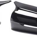 Gloss Black Side Wing Mirror Cover Caps Compatible with 2017-2022 BMW G30 G31 G20 G11 G12 M Style