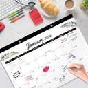 OcePor Calendar,Calendar Chore Chart, Calendars Wall and Desk Mountable, Great for Family Planner,Task