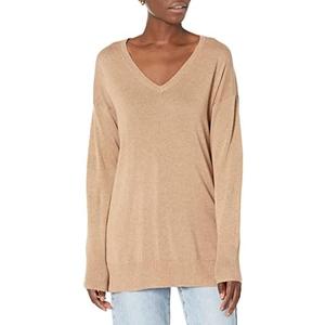 Amazon Essentials Women's Lightweight Long-Sleeve V-Neck Tunic Sweater, M