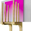 Art Storage Rack for Wall, Art Drying Rack, Bamboo Canvas Holder for Paintings for Drawing Board, Panel, Paper Pad for Art Studios, Artworks, Gallery (1, 9.7''W x 9.4''D x 20.8''H)