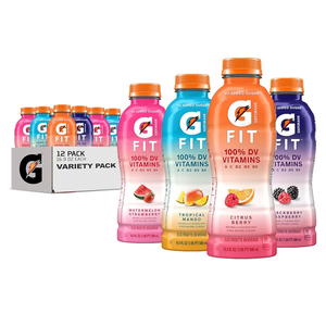 Gatorade Fit Electrolyte Beverage, Healthy Real Hydration, New 2.0 4 Flavor Variety Pack, 16.9.oz Bottles (11 Pack Only) EXP FEB 07 26