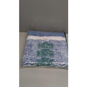 OLANLY Bathroom Rugs 36x24, Extra Soft and Absorbent Microfiber Bath Mat, Non-Slip, Machine Washable, Quick Dry Shaggy Bath Carpet, Suitable for Bathroom Floor, Tub, Shower (Large, Blue) (36" x 24", Blue and White)
