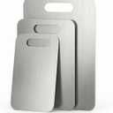 3 PCS Stainless Steel Cutting Boards for Kitchen, Non Toxic Chopping Boards for Meat, Fruits & Break, Dishwasher Safe, (15.3"x11", 13.4"x9", 11.8"x8")