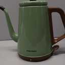 DmofwHi Gooseneck Electric Kettle(1.0L), 100% Stainless Steel BPA Free Classic Pour Over Coffee Kettle | Tea Kettle - Green