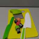 RISICULIS 11 Pieces Wooden Kids Kitchen Knife, Kids Kitchen Set Include Wood Knife, Serrated Edges Plastic Toddler Knife, Kids Kitchen Accessories, Montessori Cooking Christmas Gifts for Boys Girls