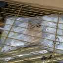 Ulif M2 Wall-Mounted Clothes Rack, Metal Closet System with 4 Expandable Hanger Rods and 5 Metal Shelves, Mount-on-Wall Clothing Storage Organizer in (70.8-102.3)" L x 14.5" D x 71.2" H, Gold