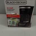 BLACK+DECKER 12-Cup Digital Coffee Maker, Programmable, Washable Basket Filter, Sneak-A-Cup, Auto Brew, Water Window, Keep Hot Plate, Black
