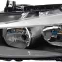 Dasbecan Halogen Headlight Compatible With BMW 320i 328i 335i 328i xDrive & 328d 328d xDrive 2012-2015 Left Driver Side Lens and Housing Trim Headlamp Assembly Replaces# 63117338709 BM2502169 (Left)