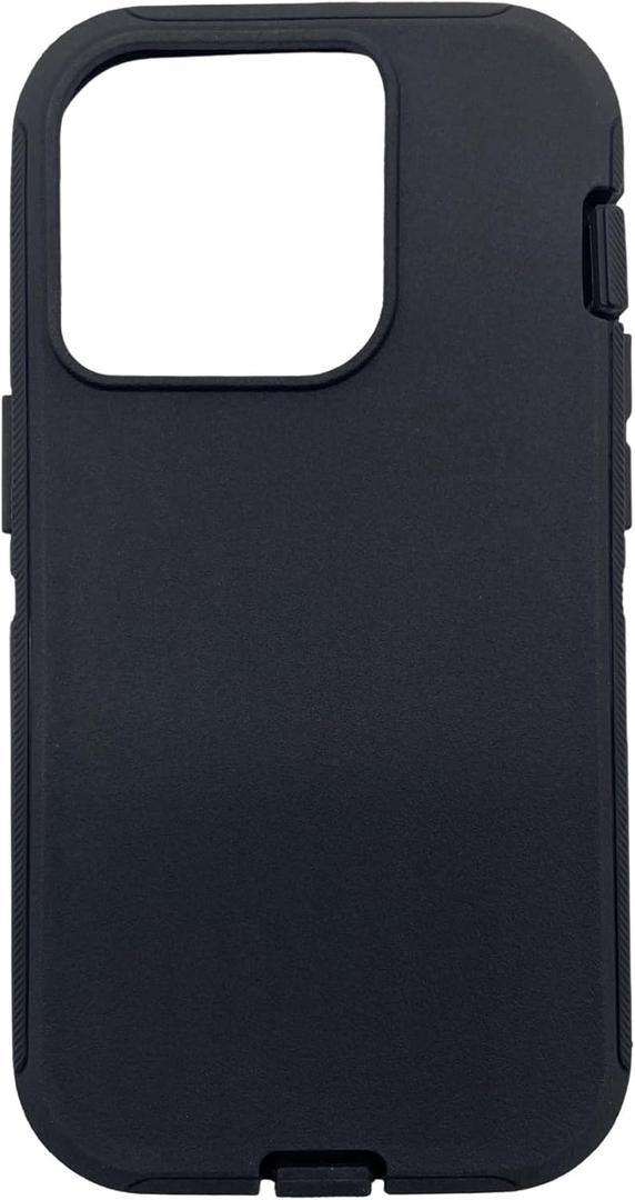 Replacement Rubber Outer Skin Compatible with iPhone 14 Pro Max Otterbox Defender Series Case (Black)