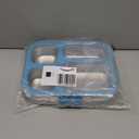 G.a HOMEFAVOR Stainless Steel Lunch Box - 4 Compartments Bento Box for Kids, Leakproof Food Container for School, Office, Dishwasher Safe, BPA-Free, 27 oz, Blue