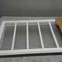 Howeall 30"W x 14"H [Duct Opening Size] Steel Return Air Filter Grille - Removable Face/Door for 1 inch Filters -HVAC Vent Cover Grill - White [Outer Dimensions: 32 5/8"W X 16 5/8"H]